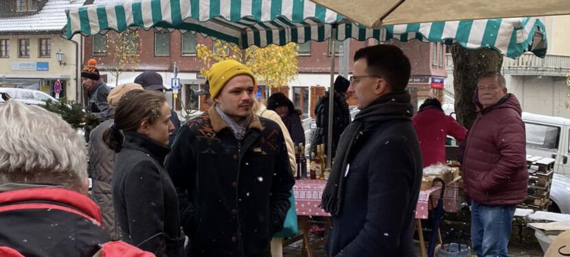 Letzter Bauernmarkt vor der Wahl